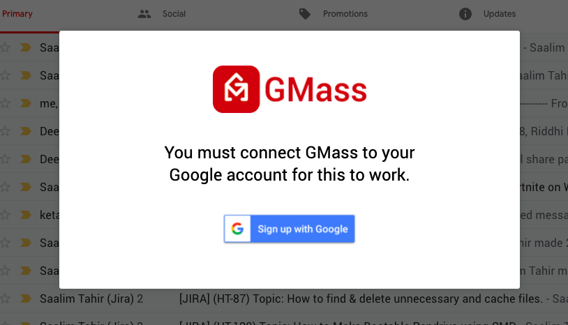 Gmass connect