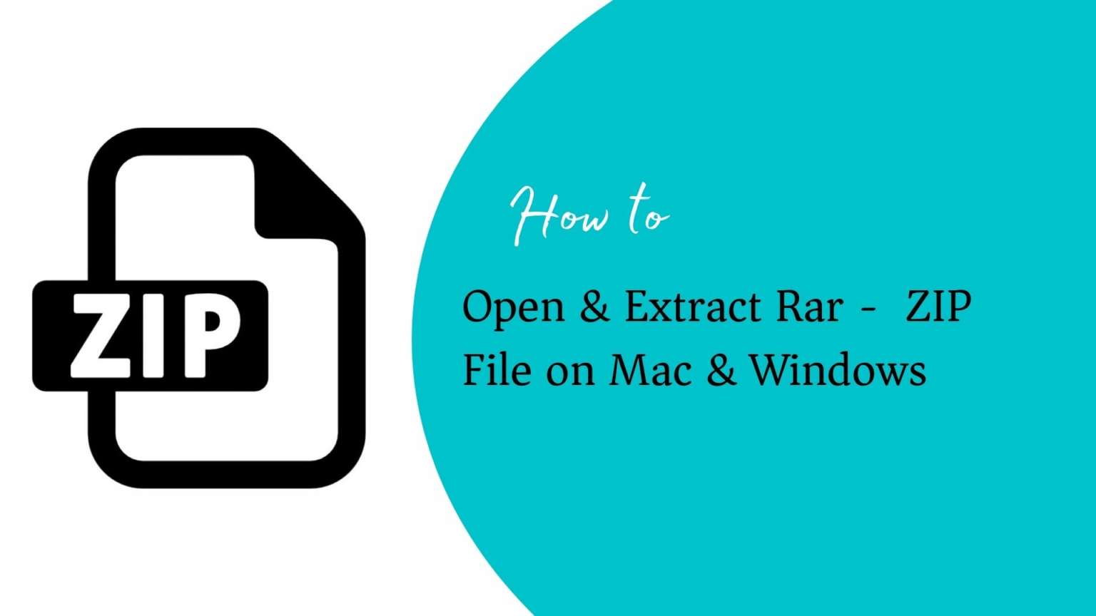 how to open zip mac