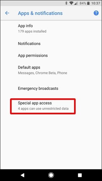 special app access