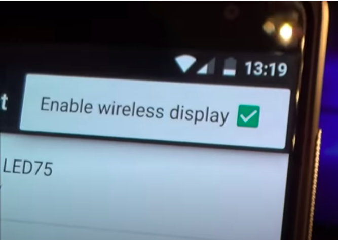 enable wireless display