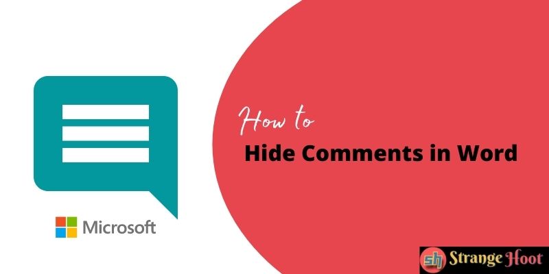 Hide Comments in Word