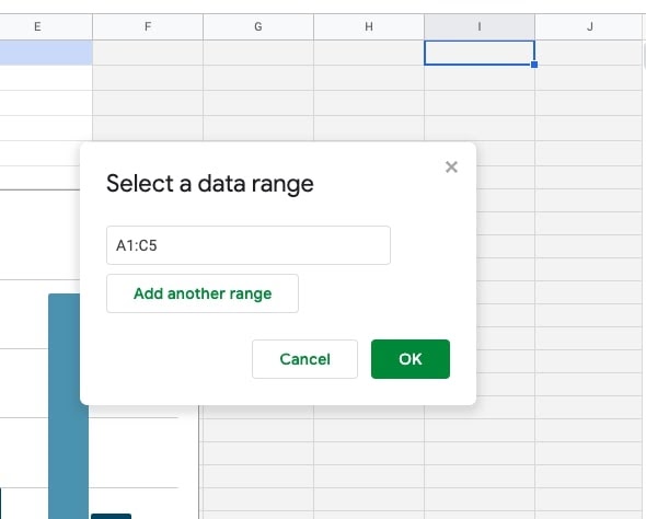 Select data range