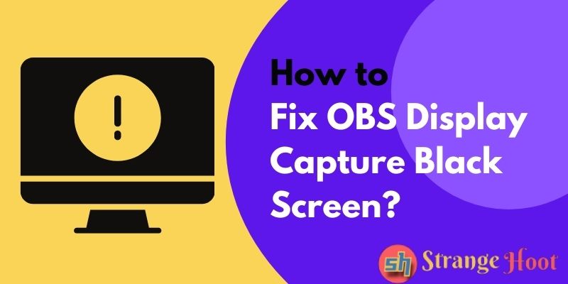 How to Fix OBS Display Capture Black Screen?
