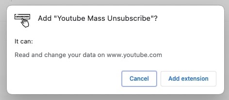 Youtube Mass unsubscribe