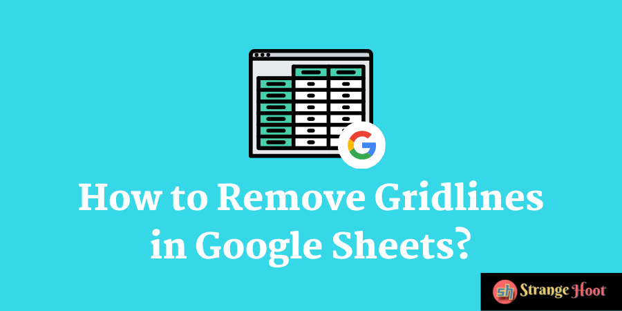 How to Remove Gridlines in Google Sheets?