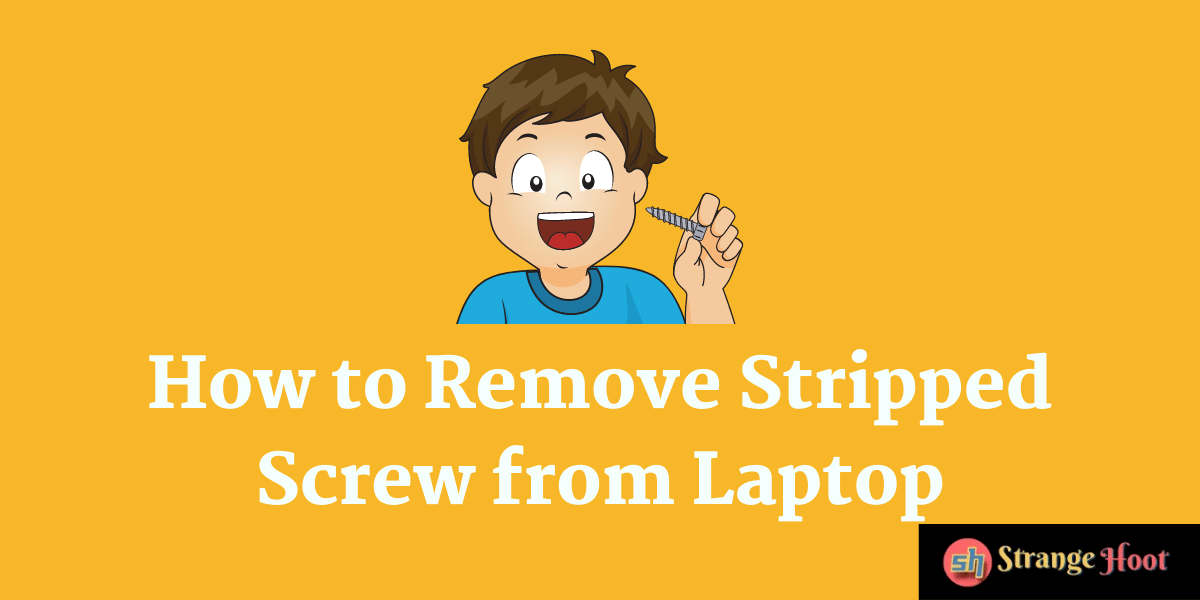How to Remove Stripped Screw from Laptop