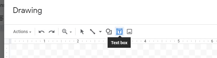 create text box in the drawing area