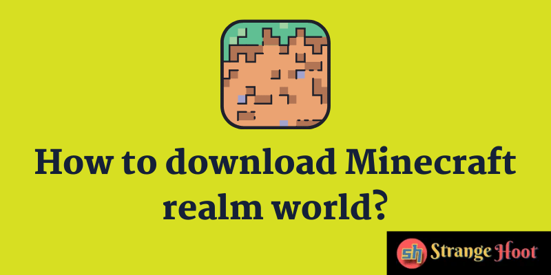 How to download Minecraft realm world