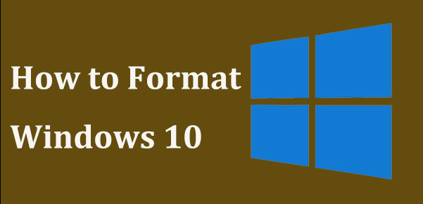 How to format windows 10