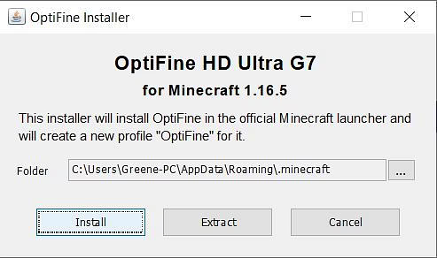 install .minecraft mode on computer