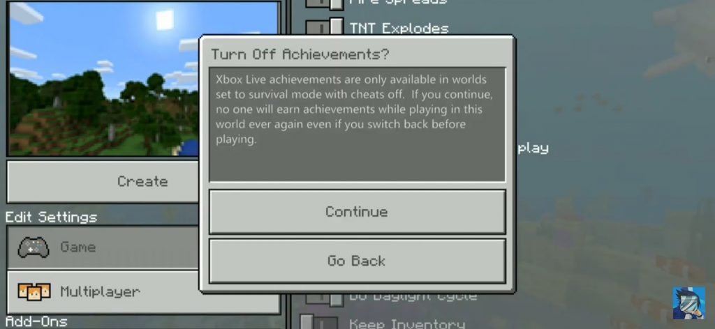 turn off achievements