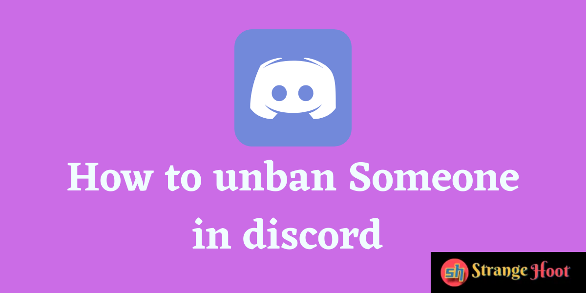How to unban in discord