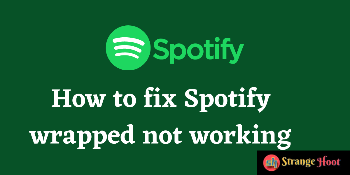 How to Fix Spotify Wrapped not Working Strange Hoot