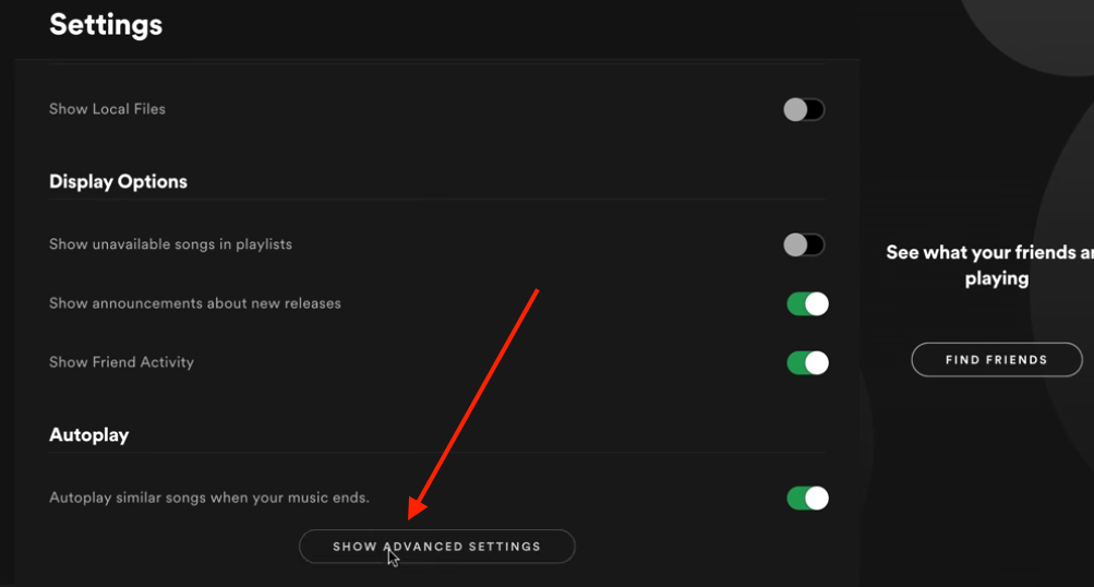 delete spotify cache from advanced settings